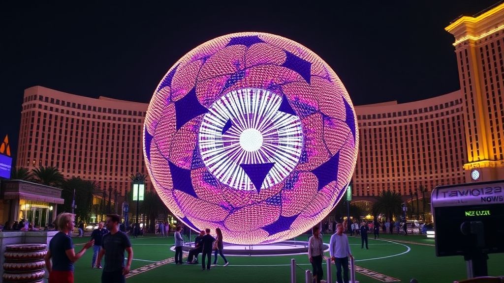 2026世界杯用球即将揭晓！拉斯维加斯Sphere点亮夜空